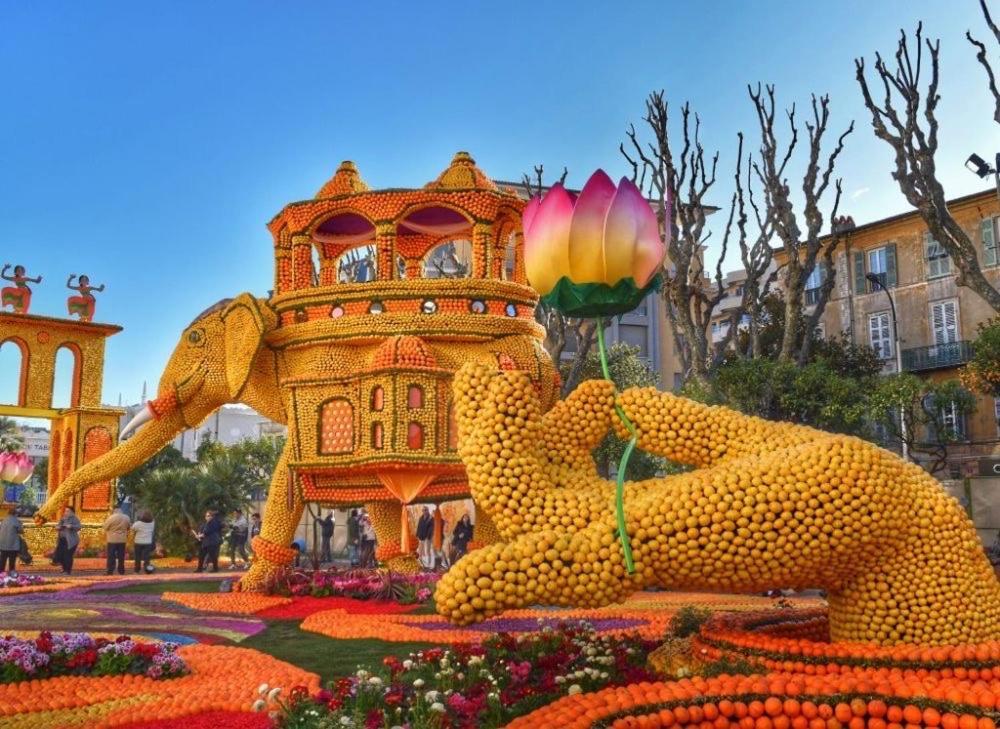 Menton Studio Face Au Jardin Bioves Fetes Des Citrons 3Min De La Mer Apartment Ngoại thất bức ảnh